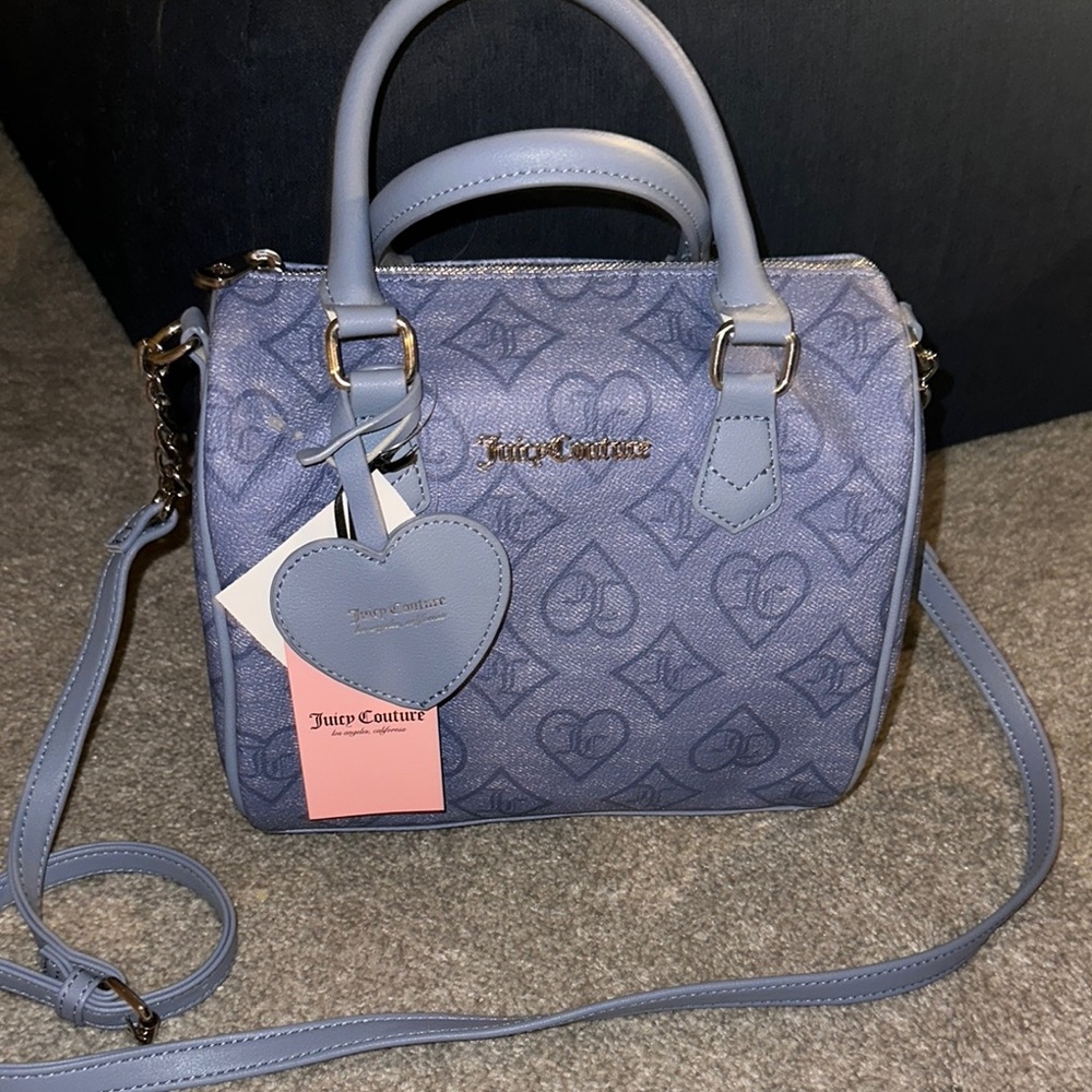 Juicy Couture Bestsellers Fame Blue Satchel